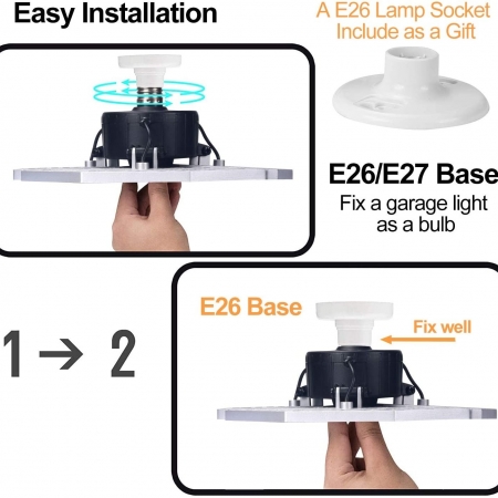 2 Pack LED Garage Light