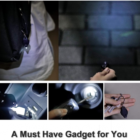 RISEMART Mini LED Keychain Flashlight