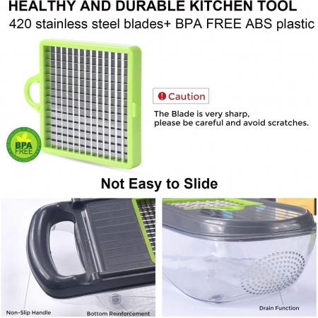 Vegetable Chopper Mandoline Slicer Food Cutter,