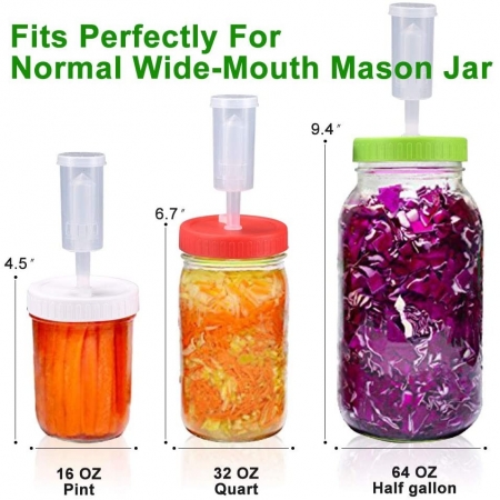 Fermentation Lids for Wide Mouth Jars